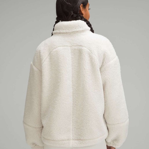 Lululemon Cinchable Fleece Zip-Up - Bone - Picture 2 of 6